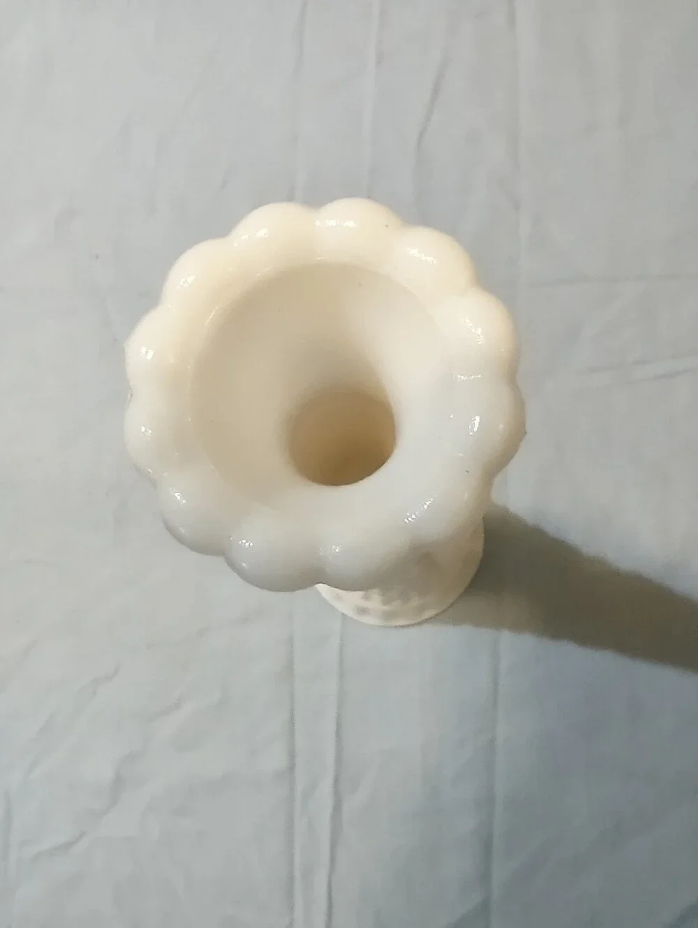 vintage Anchor Hocking milk glass bud vase Stars and Bars
